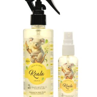 Agua de linos koala Puro Aroma 60ml y 250ml aroma para textiles ropa closets